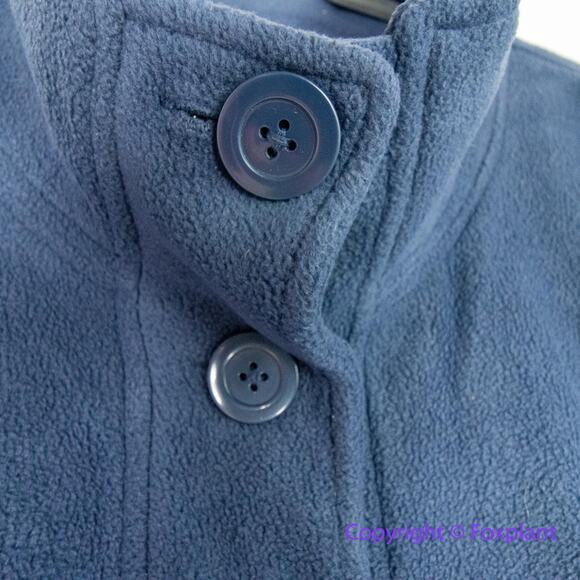 Woman Within Women's Plus Size‎ Fleece Swing Funnel-Neck Coat blue , size 4X - Picture 7 of 15